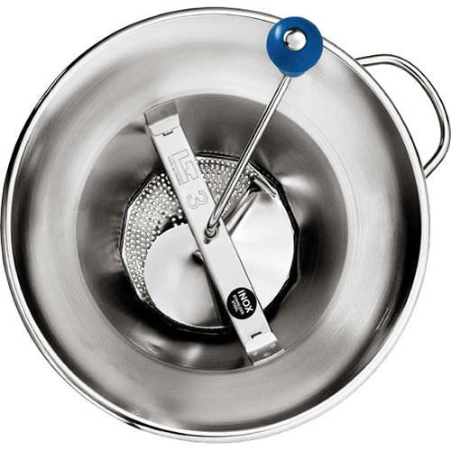 Mouli Food Mill (tomato Strainer / Crusher) X3, Stainless Steel, 5