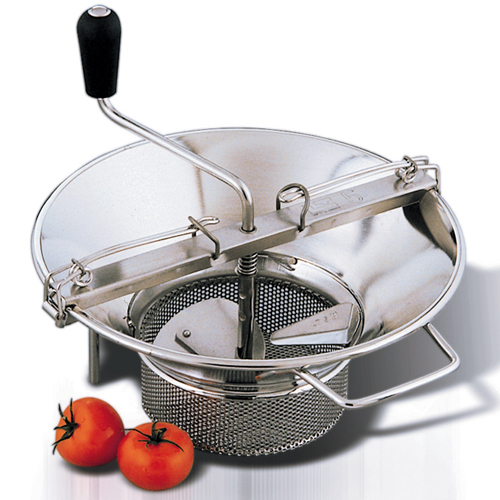 L. Tellier Mouli Food Mill (tomato Strainer / Crusher) M5, Tinned Steel, 8 Quart Capacity