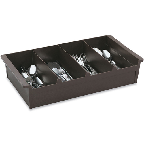Vollrath Cutlery Box, 4 Compartment, Brown Plastic at Sears.com