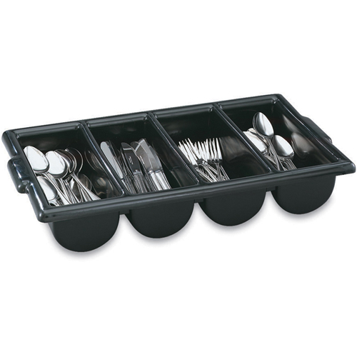 Vollrath Cutlery Box, 4 Compartment, Black Plastic at Sears.com
