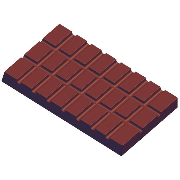 Fat Daddio's Polycarbonate Candy Mold: Block with 24 Squares, 3 Cavities at Sears.com