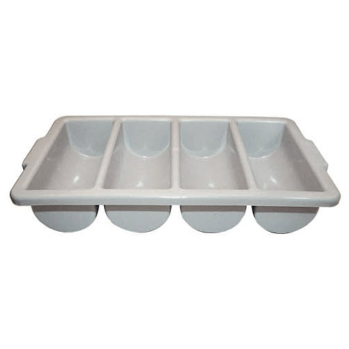 Winware by Winco Cutlery Bin, 4 Compartment, Gray Plastic at Sears.com
