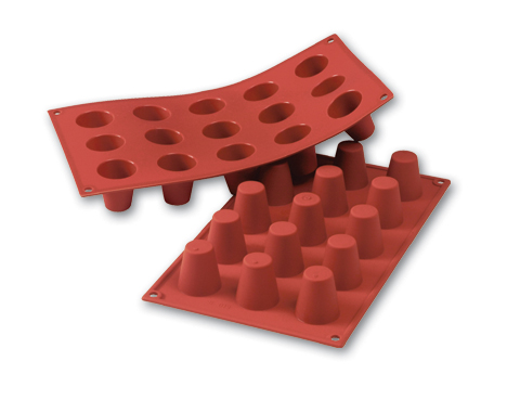 Silikomart Silicone Bakeware: Dariole (Baba) 1 Oz, 1.38" Dia x 1.5" High, 15 Cavities at Sears.com