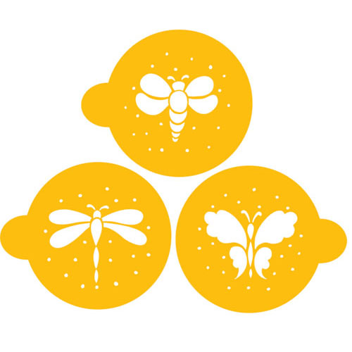 Designer Stencils Designer Decorating Cookie Stencil Garden Bugs, for larger 4" cookies, patterns fit within a 3.75" circle at Sears.com