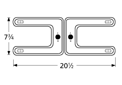 Universal Grill Parts Universal Gas Barbecue Grill Replacement Stainless Steel Grill H Burner 18202 at Sears.com