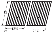Universal Grill Parts Universal Barbecue Grill Grate Replacement Matte Cast Iron Cooking Grill Grid 64362 at Sears.com