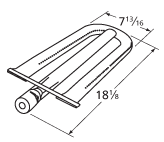 Universal Grill Parts Universal Gas Barbecue Grill Replacement Stainless Steel Burner 12541 at Sears.com