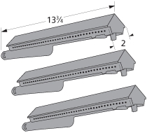 Universal Grill Parts Universal Gas Grill Burner 24901  Replacement Part Cast Iron Burner BBQ Grill Burner, 3 Pack at Sears.com