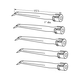Universal Grill Parts Universal Gas Barbecue Grill Replacement Stainless Steel Grill Burner 11631, 5 Pack at Sears.com