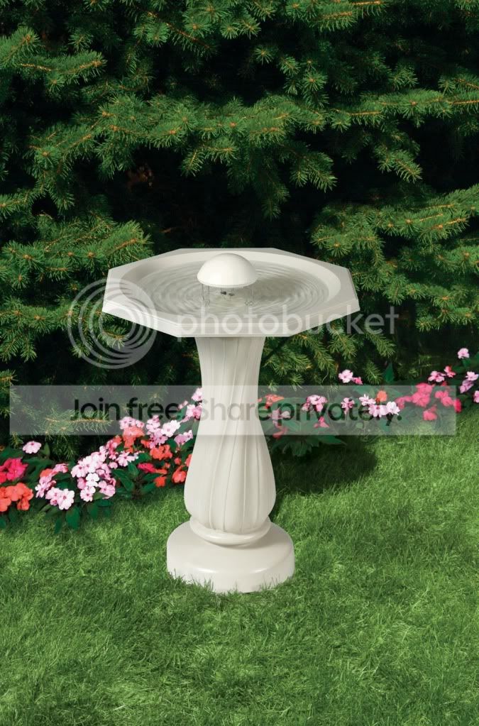 Allied Precision Industries API Water Rippling Bird Bath W/Pedestal & Water Wigglr at Sears.com