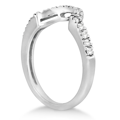 Allurez- -Halo Engagement Ring and Matching Wedding Band Palladium (0 ... Allurez- -Halo Engagement Ring and Matching Wedding Band Palladium (0 ...