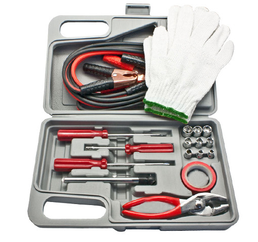 Thinktank Technology 31 Piece Roadside Emergency Kit With Insulated Jumper Cables & Hard-Shell Carry Case at Sears.com