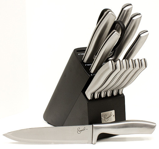 Emerilware 14-Piece Forged Stainless Steel Block Set in Black at Sears.com