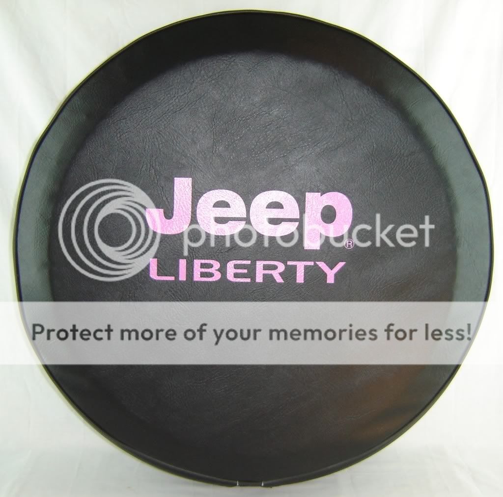 SpareCover.com SpareCover� ABC Series - Jeep Liberty Hot Pink Logo Spare heavy lined vinyl Tire Cover at Sears.com