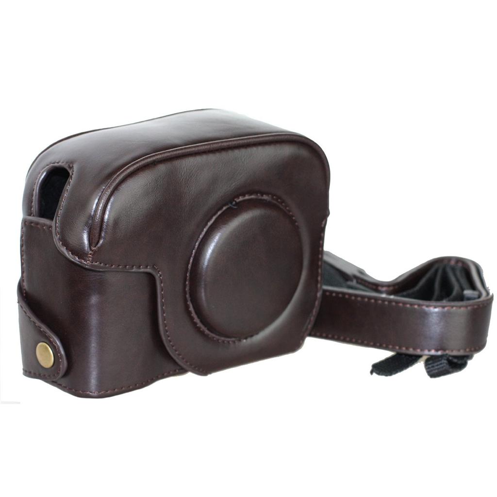 Kaito Leather Case for Canon PowerShot G11 G12 Camera Color Dark Brown at Sears.com