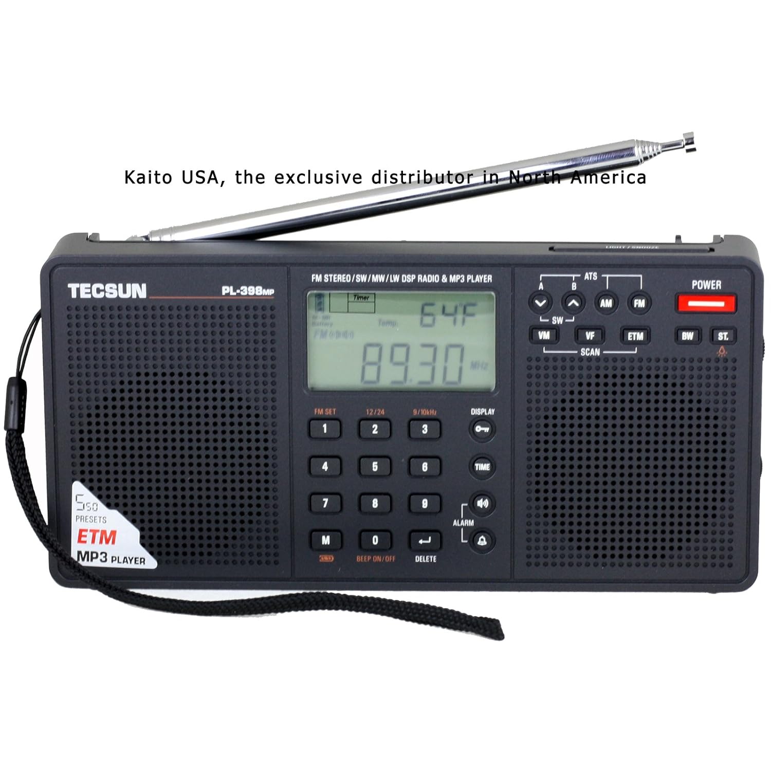 Tecsun&nbsp; Tecsun PL398MP DSP AM FM Shortwave Radio with MP3 Player