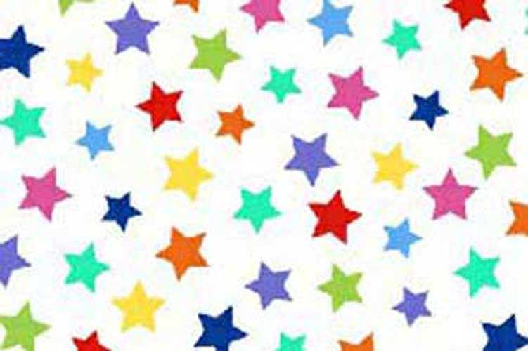 SheetWorld Fitted Fitted Oval Crib Sheet (Stokke Sleepi) - Primary Colorful Stars On White Woven - 26" x 47" - Made In USA at Sears.com