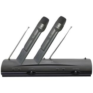 PYLE PRO PDWM2100 Professional Dual VHF Wireless Handheld Microphone System PYLE PRO PDWM2100 Professional Dual VHF Wireless Handheld Microphone System