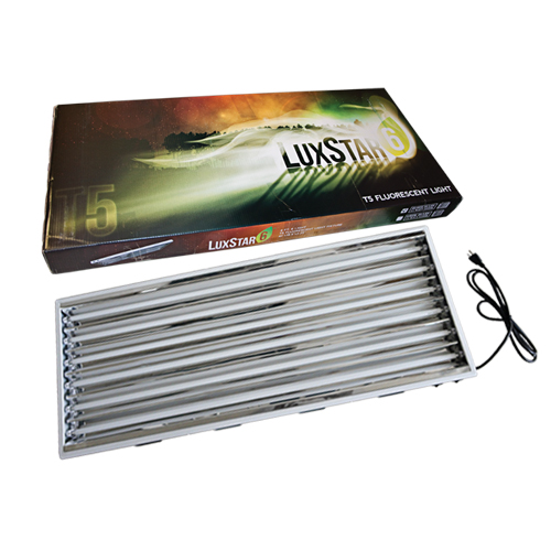 LuxStar 4 foot T5 Grow Light Fluorescent 6 Light Reflector (Bloom Bulbs) at Sears.com