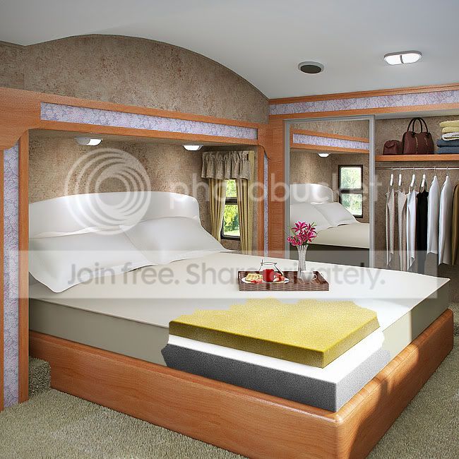 Accutek 6 Inch Cal-King Size Accu-Gold 5.3 Visco Elastic Memory Foam  Mattress Bed Sleep System at Sears.com