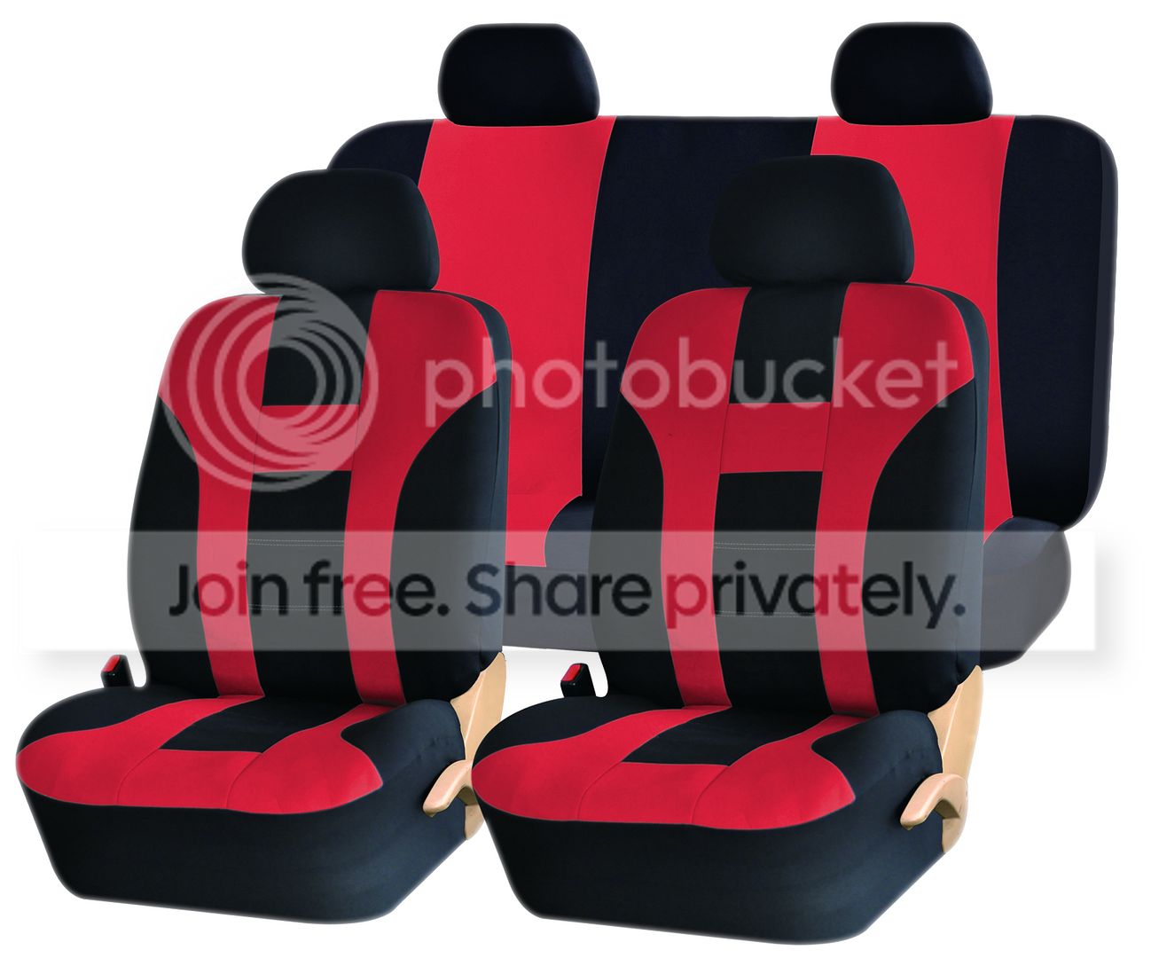 UNIQUE AUTOMOTIVE ACCESSORIES RED AND BLACK RACING STYLE POLYESTER SEAT COVER SET FOR CARS VANS SUVS TRUCKS at Sears.com