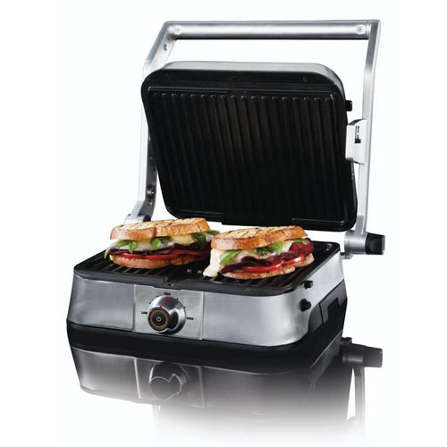 VillaWare NDVLPAPFS1 Non-Stick Stainless Panini Grill Large Dial Control at Sears.com