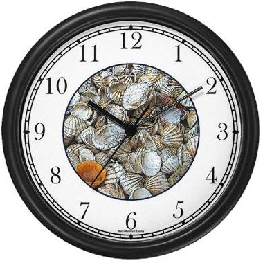 WatchBuddy Sea Shells / Seashells #4 (JP6) Wall Clock by WatchBuddy Timepieces (Black Frame) at Sears.com