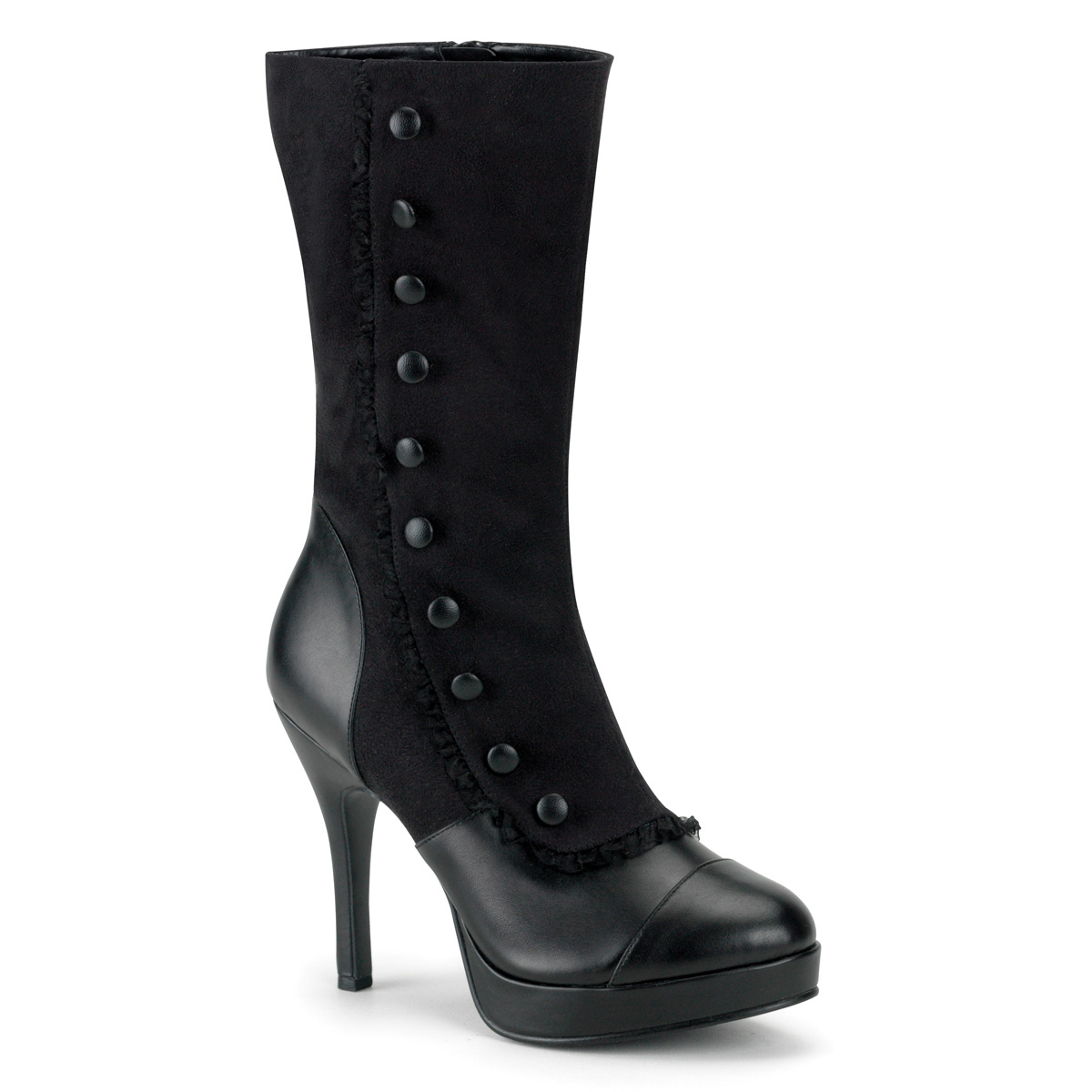 Pleaser Splendor-130 Victorian Steampunk Spats Womens Calf Boots Heels Shoes at Sears.com