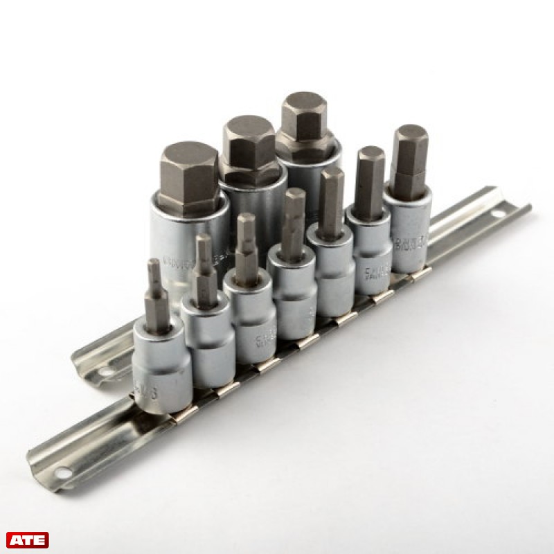 ATE Pro. USA 12 Pcs 3/8" And 1/2" Drive Hex Bit Socket Set -MM- at Sears.com