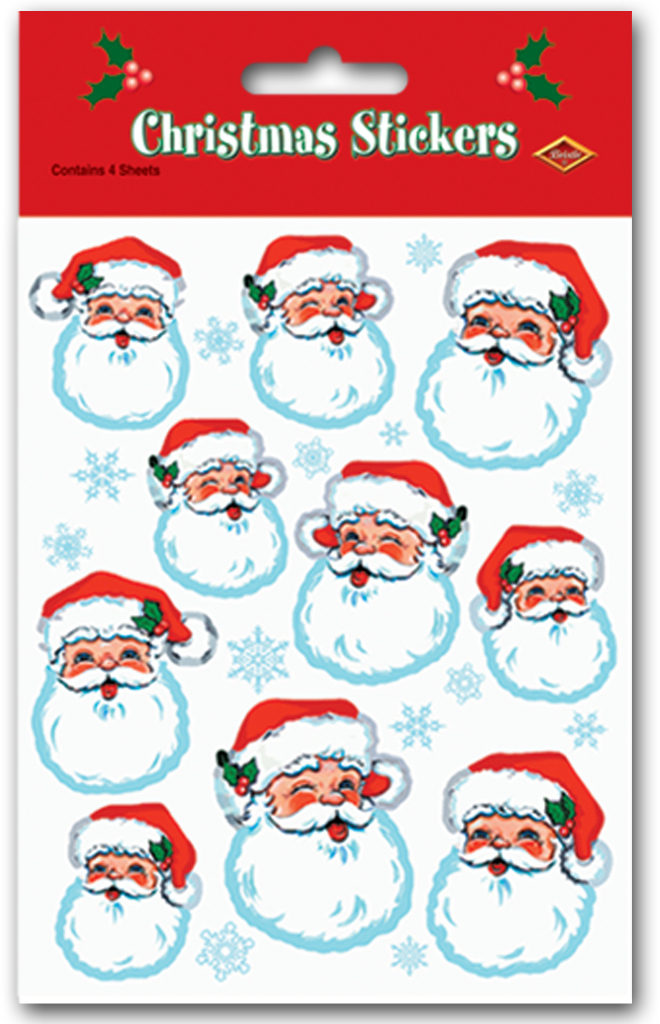 Ddi Santa Face Stickers(Pack of 168) at Sears.com