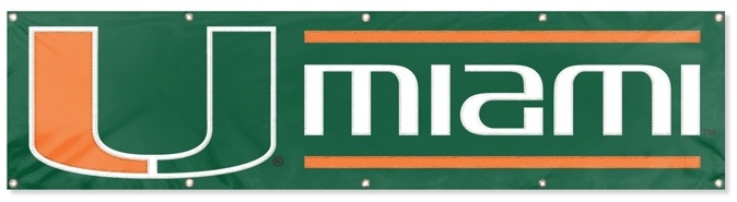 The Party Animal, Inc. Miami Hurricanes Giant 8' x 2' Banner(Pack of 12) at Sears.com