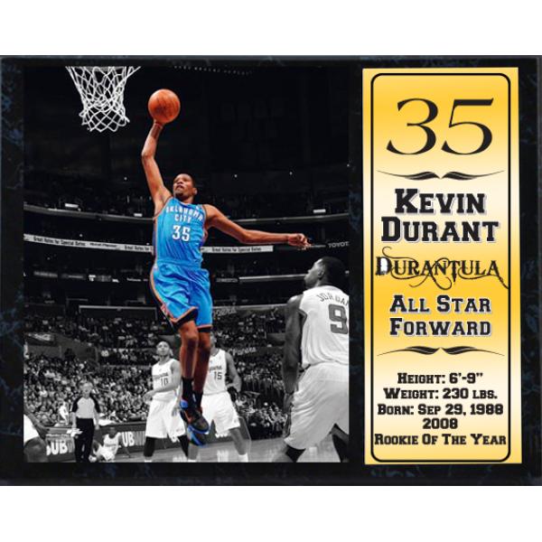 Ddi OKC Thunder Kevin Durant 12x15 Stat Plaque(Pack of 14) at Sears.com