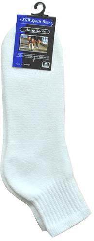 Ddi SGW White Full Cush Sport Ankle Sock 10-13(Pack of 12) at Sears.com