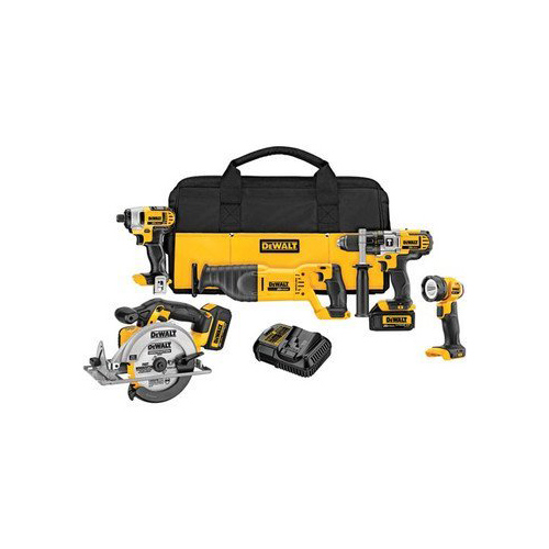 DEWALT RECON DEWALT DCK590L2R 20V MAX Cordless 5-Tool Combo Kit (Recon DCK590L2 ) at Sears.com