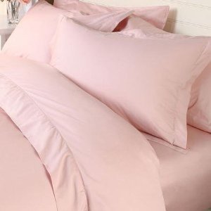 sheetsnthings 8PC Solid Blush 450 thread count Queen bed in a bag includes: sheet set+duvet cover set+ down alternative comforter at Sears.com