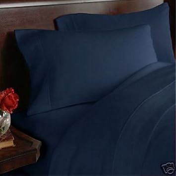 sheetsnthings 8PC Solid Navy 450 thread count King bed in a bag includes: sheet set+duvet cover set+ down alternative comforter at Sears.com