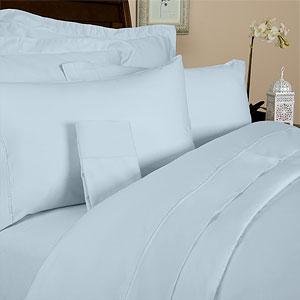 sheetsnthings 8PC Solid Blue 550 thread count Queen bed in a bag includes: sheet set+duvet cover set+ down alternative comforter at Sears.com