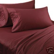 sheetsnthings 8PC Solid Burgundy 550 thread count King bed in a bag includes: sheet set+duvet cover set+ down alternative comforter at Sears.com