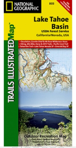 National Geographic TI00000803 Map Of Lake Tahoe Basin - California at Sears.com