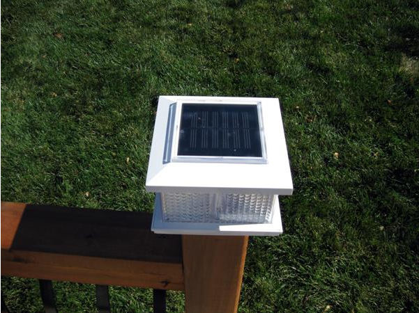 Pine Top Sales 511-0007 Solar Plastic Fence Light - White at Sears.com