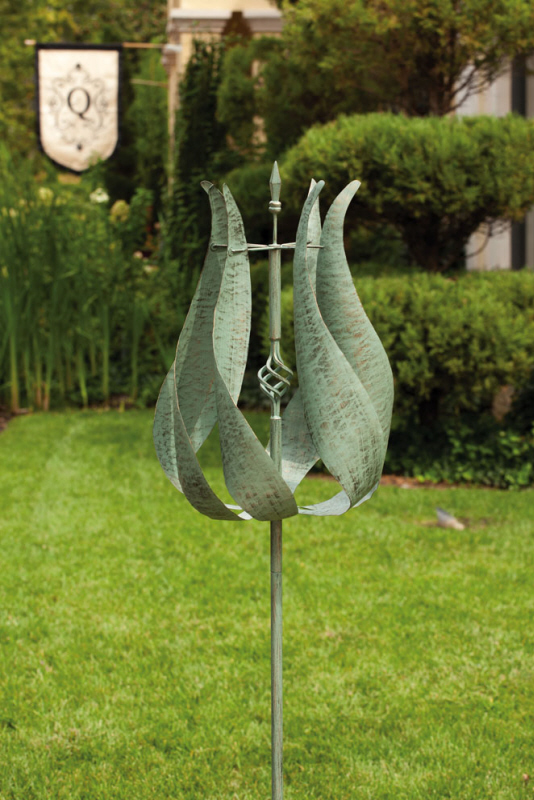 Evergreen Enterprises 489041 Tulip Powder Coated Metal Kinetic Garden Art at Sears.com