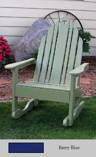 PRAIRIE LEISURE DESIGN 17 Berry Blue Grandparents Rocking Chair - Berry Blue at Sears.com