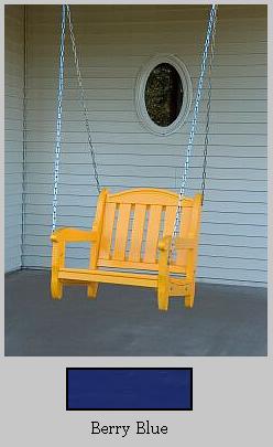 PRAIRIE LEISURE DESIGN 45 Berry Blue Garden Swing Chair - Berry Blue at Sears.com