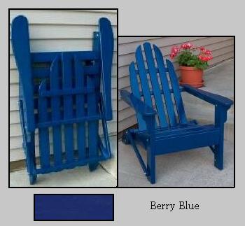 PRAIRIE LEISURE DESIGN 34 Berry Blue Folding Adirondack Chair - Berry Blue at Sears.com