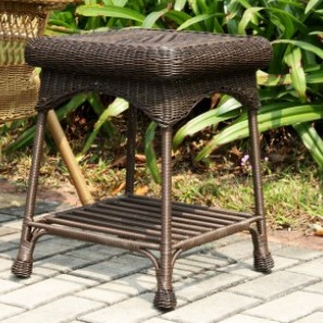Wicker Lane OTI001-A Outdoor Espresso Wicker Patio Furniture End Table at Sears.com