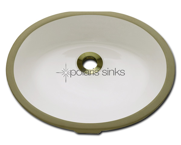 Polaris Sink PUPMB Bisque Undermount Porcelain Bathroom Sink� at Sears.com