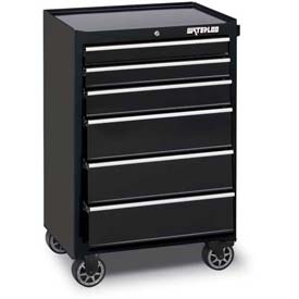 Waterloo Industries WCA-266BK-C 6-Drawer Cabinet with Upgraded Casters - Black at Sears.com