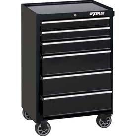 Waterloo Industries WCA-266BK-L 6-Drawer Cabinet with Drawer Liners - Black at Sears.com