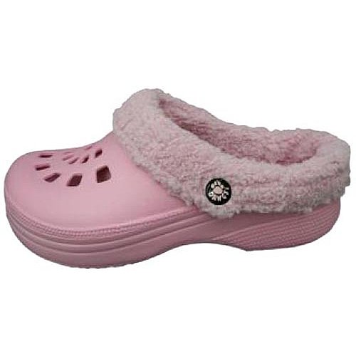 USA Dawgs WFD7609 Womens FLEECEDAWGS Fleece-lined Clogs - Soft Pink with Soft Pink Fleece - Size 9-10 at Sears.com