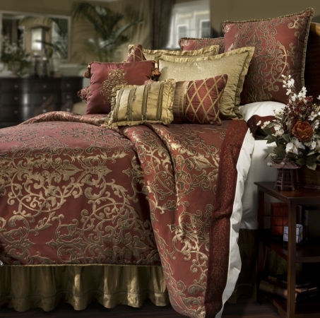 Veratex Glenaire 439643 King Comforter Set - Pomegranate at Sears.com